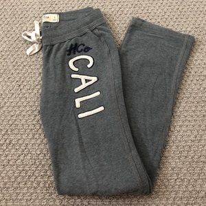 Grey Hollister sweat pants
